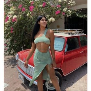 Crop Top & Skirt Set